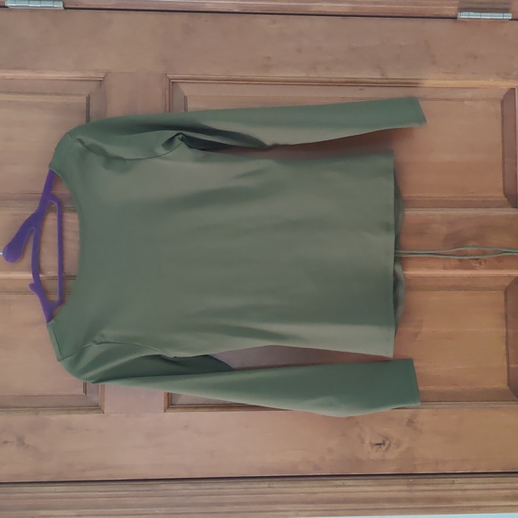 BlackMilk Matte Moss Strung Up Long Sleeve Top - Picture 3 of 6